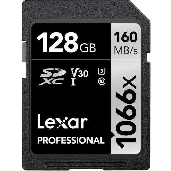 Lexar 128GB Professional 1066x SDXC UHS-I Card Silver Series Memory Card 4 Pack Cheap