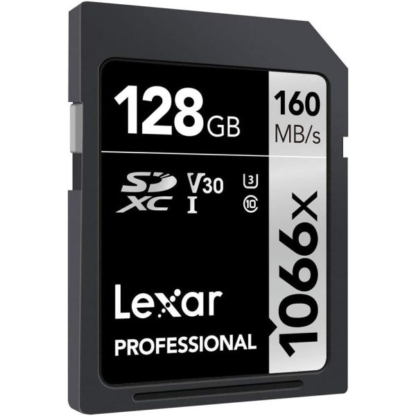 Lexar 128GB Professional 1066x SDXC UHS-I Card Silver Series Memory Card 4 Pack Cheap