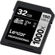 Lexar 32GB Professional 1000x SDHC Class 10 UHS-II Memory Card Up to 150 MB s For Sale