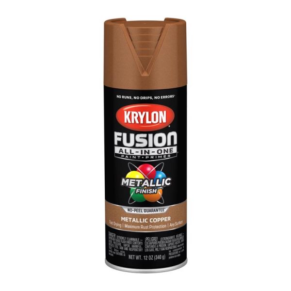 Krylon Fusion All-In-One Metallic Copper Paint+Primer Spray Paint 12 oz Cheap