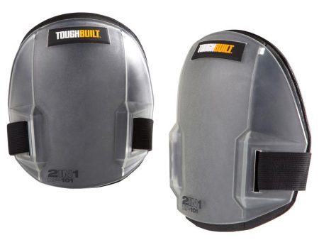 ToughBuilt 7.48 in. L X 5.91 in. W Plastic 2-in-1 Knee Pads Gray One Size Fits All Online Hot Sale