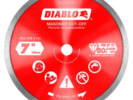 Diablo 7 in. D X 5 8 in. Diamond Masonry Cut-Off Disc 1 pk on Sale