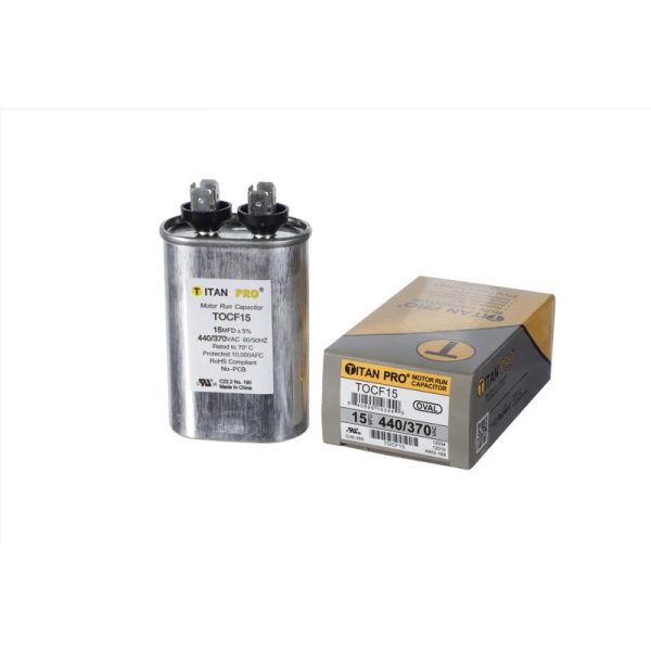 Titan Pro 15 MFD 440 V Oval Run Capacitor For Cheap