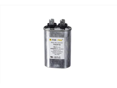 Titan Pro 15 MFD 440 V Oval Run Capacitor For Cheap