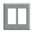 Leviton Decora Gray 2 gang Thermoset Plastic Decorator Wall Plate 1 pk Sale