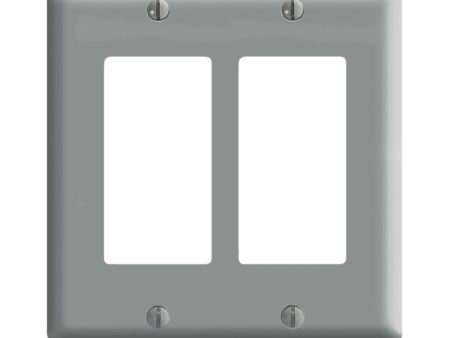 Leviton Decora Gray 2 gang Thermoset Plastic Decorator Wall Plate 1 pk Sale