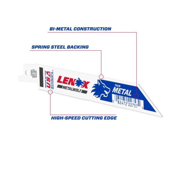 LENOX METALWOLF 6 in. Bi-Metal WAVE EDGE Reciprocating Saw Blade 24 TPI 1 blade Discount