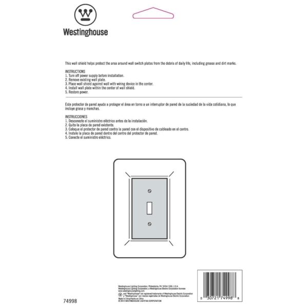 Westinghouse Clear 1 gang Plastic Wall Plate 1 pk Online Sale