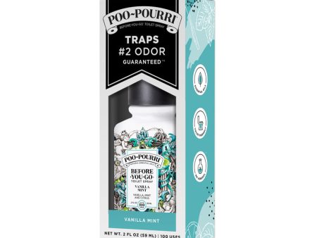 Poo-Pourri Vanilla Mint Scent Odor Eliminator 2 oz Liquid For Discount