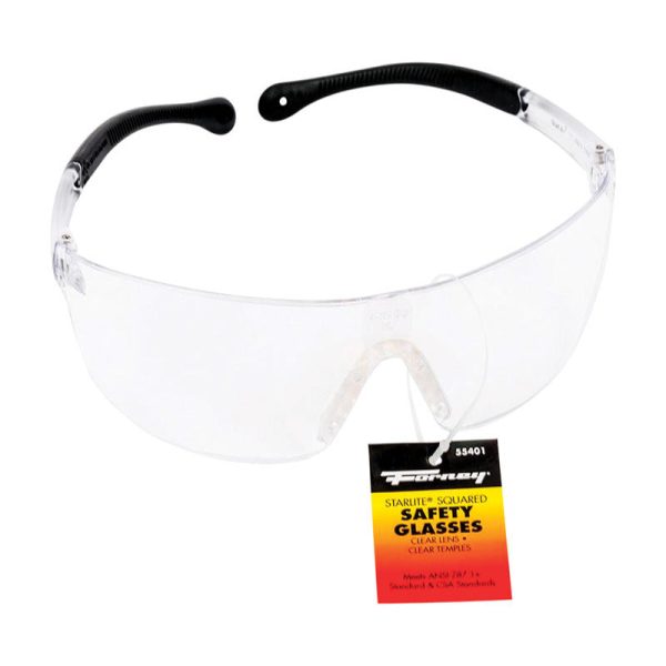 Forney Starlite Squared Safety Glasses Clear Lens 1 pc Hot on Sale