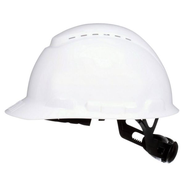 3M SecureFit 4-Point Ratchet Hard Hat White Vented Discount