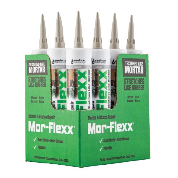 Sashco Mor-Flexx Gray Elastomeric Acrylic Latex Mortar and Stucco Repair Caulk 10.5 oz Fashion