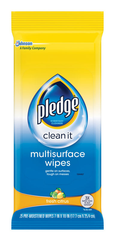 Pledge No Scent Multi-Surface Cleaner Wipes 25 ct Cheap