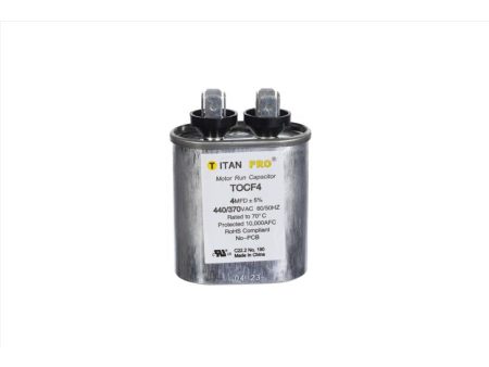 Titan Pro 4 MFD 440 V Oval Run Capacitor Online Sale