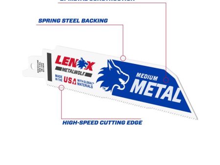 LENOX METALWOLF 6 in. Bi-Metal WAVE EDGE Reciprocating Saw Blade 18 TPI 5 pk on Sale