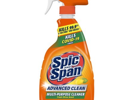 Spic and Span Fresh Citrus Scent Multi-Purpose Cleaner Liquid Spray 32 oz For Sale