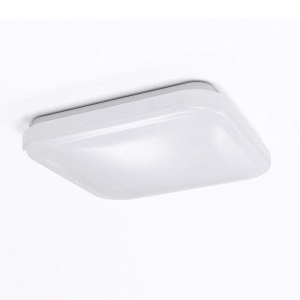 Feit LED 2.5 in. H X 12 in. W X 12 in. L Aluminum White LED Ceiling Light Fixture For Cheap