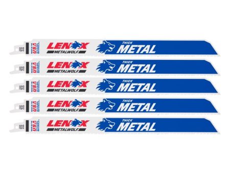 LENOX METALWOLF 12 in. Bi-Metal WAVE EDGE Reciprocating Saw Blade 10 TPI 5 pk Discount