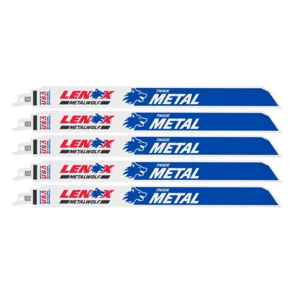 LENOX METALWOLF 12 in. Bi-Metal WAVE EDGE Reciprocating Saw Blade 10 TPI 5 pk Discount