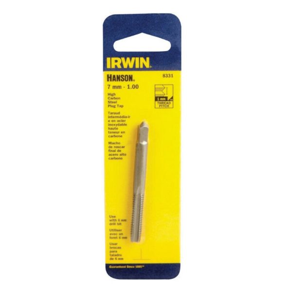 Irwin Hanson High Carbon Steel Metric Plug Tap 7 - 1.00 mm 1 pc on Sale