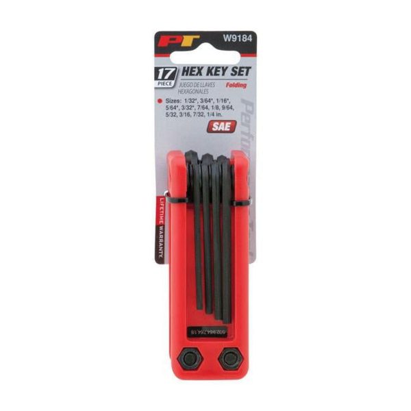 Performance Tool SAE Fold-Up Hex Key Set 17 pc For Discount