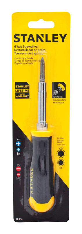 Stanley Quick Change 6-in-1 Screwdriver 1 pc Supply