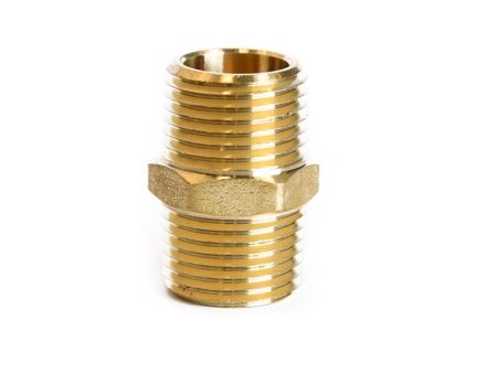 1 2 in. MPT X 1 2 in. D MPT Brass Hex Nipple Supply