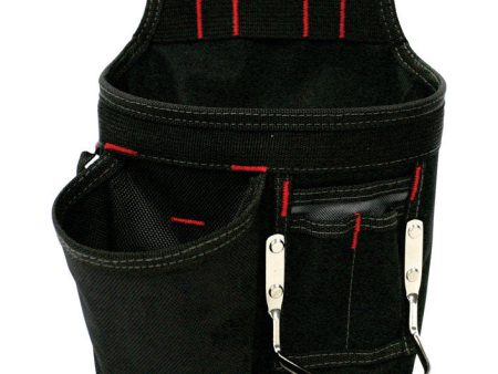 McGuire-Nicholas Polyester Tool Pouch 6 pocket Black 1 pc on Sale