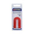 Magnet Source 2.375 in. L X 1.187 in. W Red Horseshoe Magnet 3 lb. pull 1 pc Hot on Sale