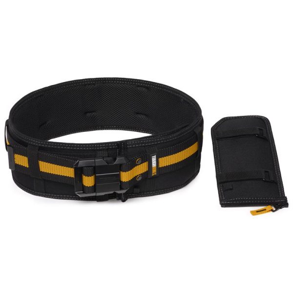 ToughBuilt Polyester Heavy Duty Padded Belt with Back Support 4.25 in. L X 13.5 in. H Black Orange O Sale