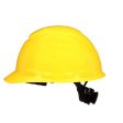 3M SecureFit 4-Point Ratchet Cap Style Hard Hat Yellow Fashion