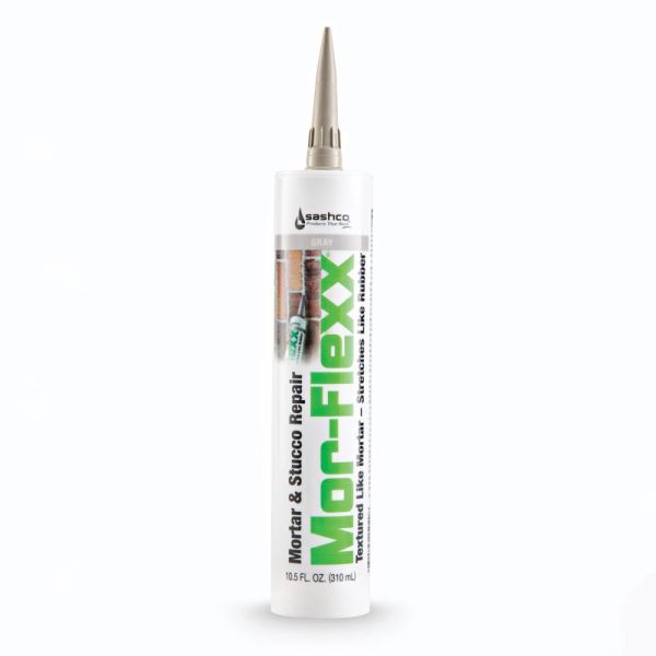 Sashco Mor-Flexx Gray Elastomeric Acrylic Latex Mortar and Stucco Repair Caulk 10.5 oz Fashion