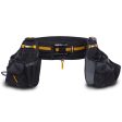 ToughBuilt 27 pocket Polyester Tradesman Tool Belt Set 9 in. L X 12.5 in. H Black Yellow L 32 in to For Sale