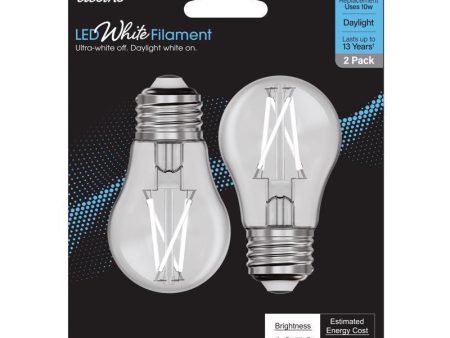 Feit White Filament A15 E26 (Medium) Filament LED Bulb Daylight 75 Watt Equivalence 2 pk Discount