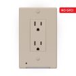 Westek LumiCover Almond 1 gang Plastic Decorator Nightlight Wall Plate 1 pk Sale