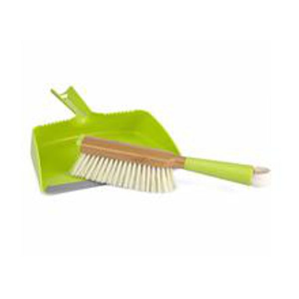 Full Circle Clean Team Bamboo Plastic Handheld Dustpan and Brush Set Cheap