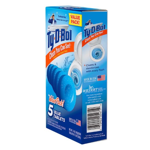 Ty-D-Bol Blue Spruce Scent Automatic Toilet Bowl Cleaner 7 oz Tablet Cheap