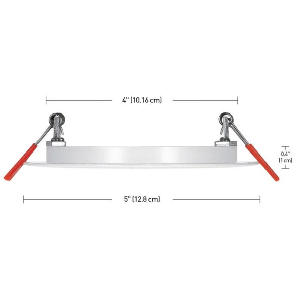 Globe Electric Ultra Slim Energy Star Frost White 4 in. W Metal LED Canless Recessed Downlight 9 W Cheap