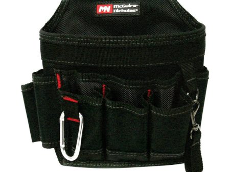 McGuire-Nicholas 8 in. W X 8 in. H Polyester Tool Pouch 7 pocket Black 1 pc Online now