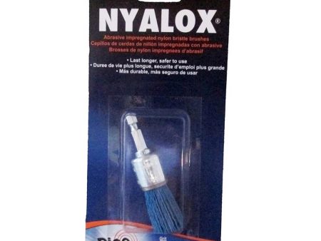 Dico NYALOX 3 4 in. Fine Crimped Mandrel Mounted Cup End Brush Nylon 4500 rpm 1 pc Online now