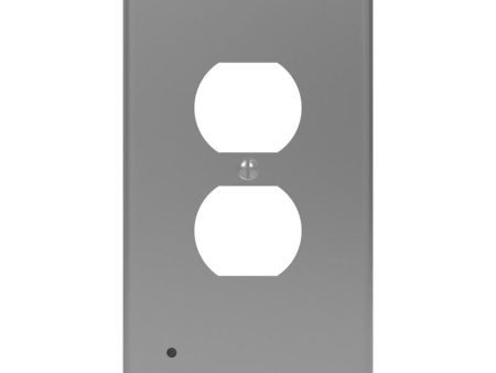 Westek LumiCover Satin Nickel 1 gang Plastic Duplex Nightlight Wall Plate 1 pk Supply