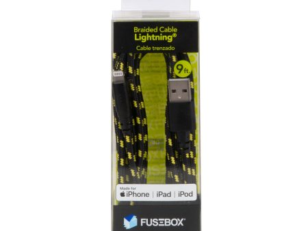 Fusebox Lightning to USB Cable 9 ft. Black Sale