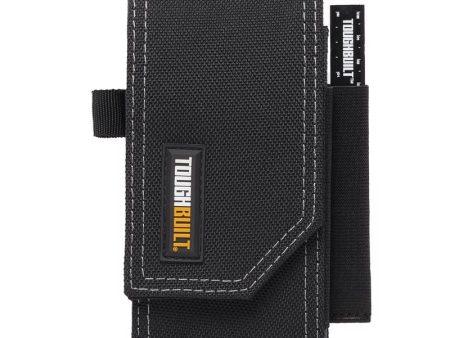 ToughBuilt 3.94 in. W X 7.28 in. H Polyester Smart Phone Pouch Tool Bag 2 pocket Black Gray 1 pc Supply