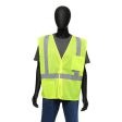 Safety Works Reflective Safety Vest Lime One Size Fits Most For Discount