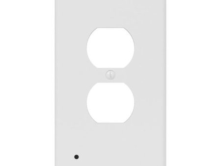 Westek LumiCover White 1 gang Plastic Duplex Nightlight Wall Plate 1 pk For Cheap