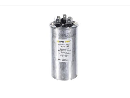 Titan Pro 30+5 MFD 440 V Round Run Capacitor Online