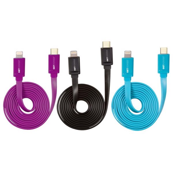 GetPower Assorted Lightning USB Charge and Sync Cable For Apple iPod, iPhone, iPad 4 ft. L Fashion