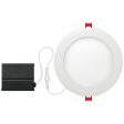 Globe Electric Ultra Slim Energy Star White 6 in. W Plastic LED Canless Recessed Downlight 12 W For Cheap