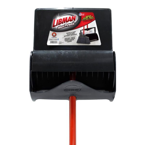 Libman High Power 10 in. W Stiff Recycled PET Broom with Dustpan For Cheap