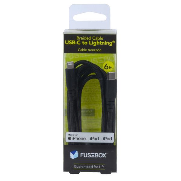 Fusebox Lightning to USB-C Cable 6 ft. Black on Sale